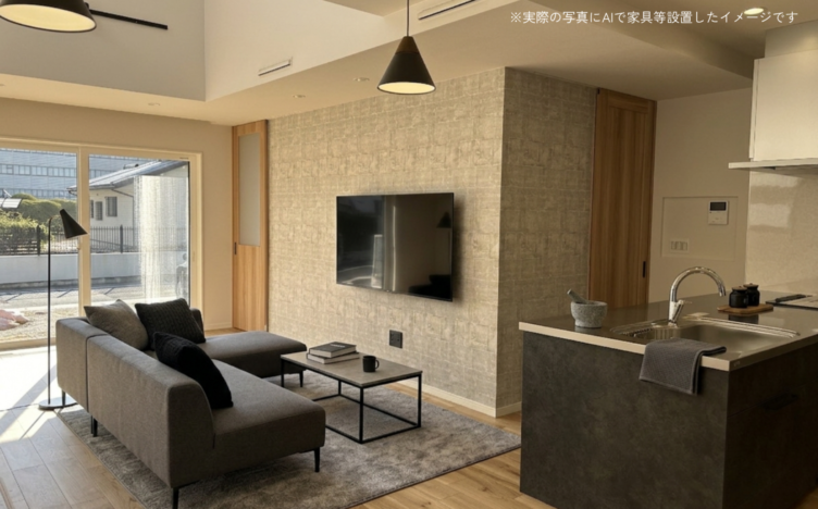 奈良県大和高田市/33坪2階建×コントラストが美しい家
